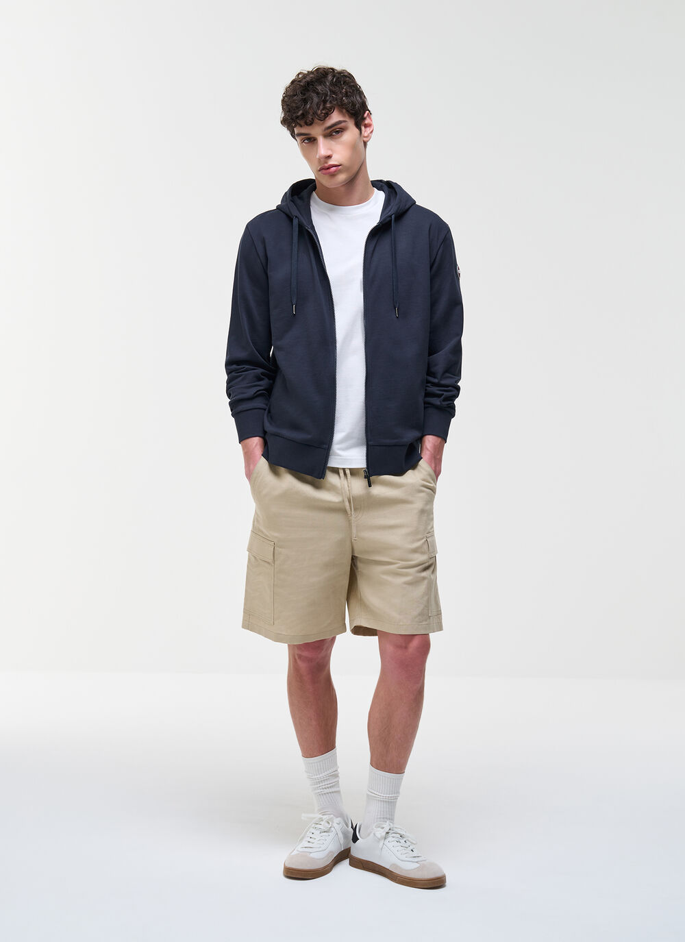 Full-zip hooded sweatshirt image number 1