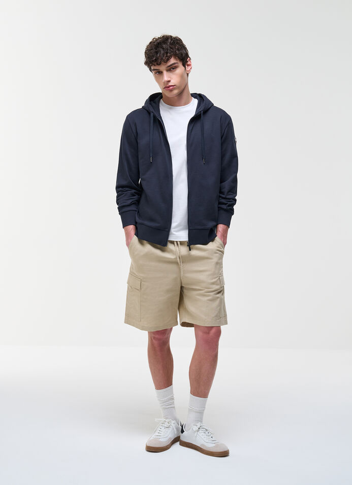 Sweat-shirt avec capuche et zip pleine longueur