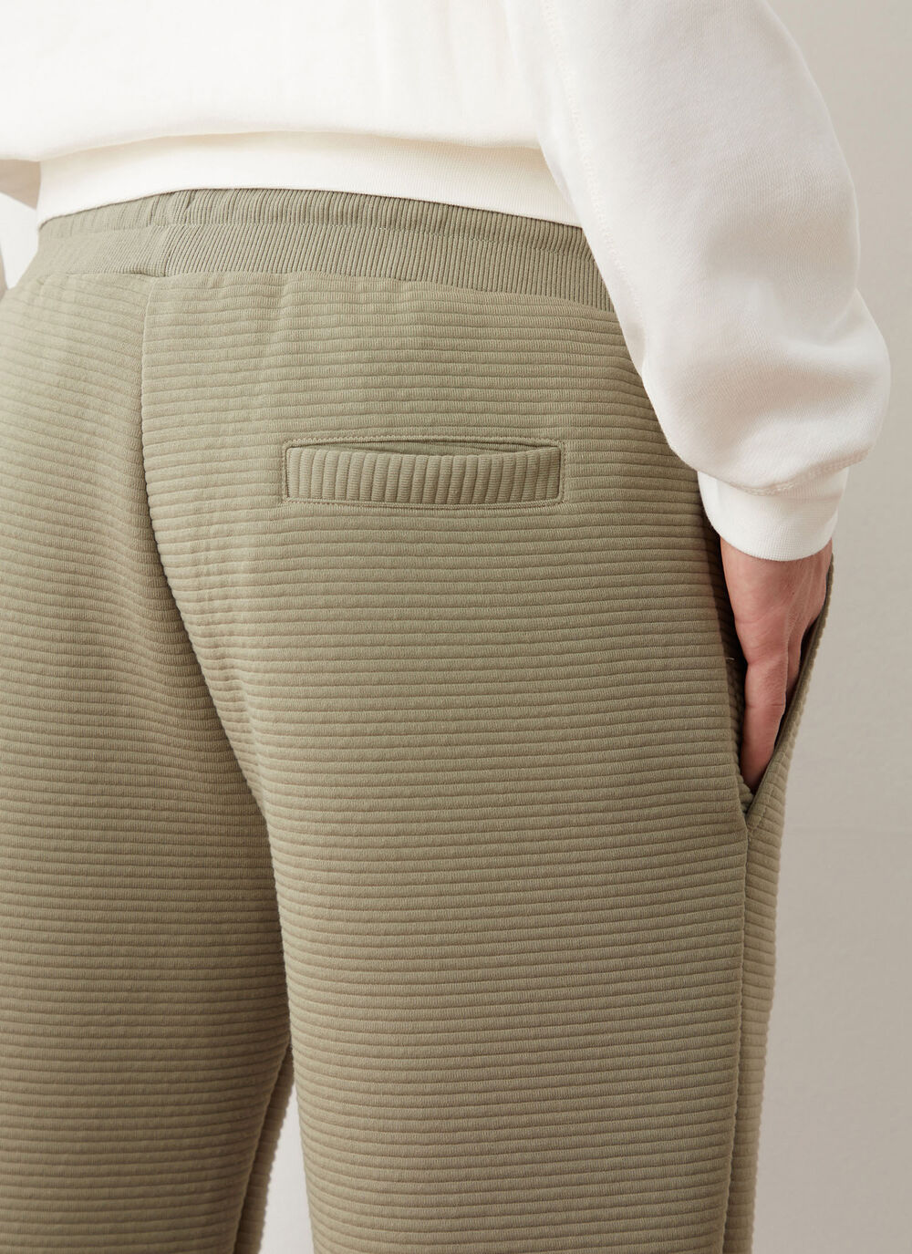 Ribbed ottoman sweatpants image number 2