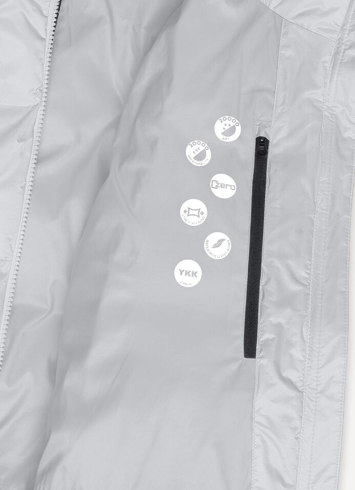 Puffy padded ski jacket image number 6