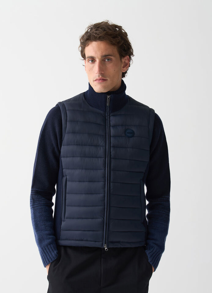 Vest with rib-knit inserts  image number 1