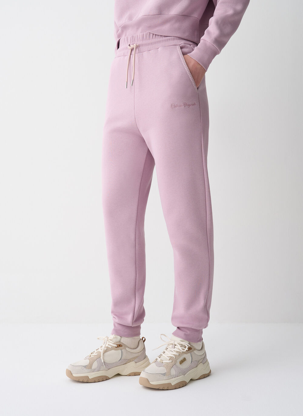 Tracksuit bottoms with embroidery image number 1