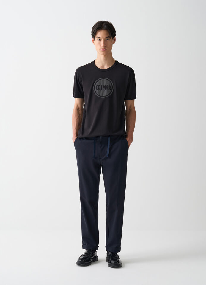 Crew-neck T-shirt with logo  image number 1