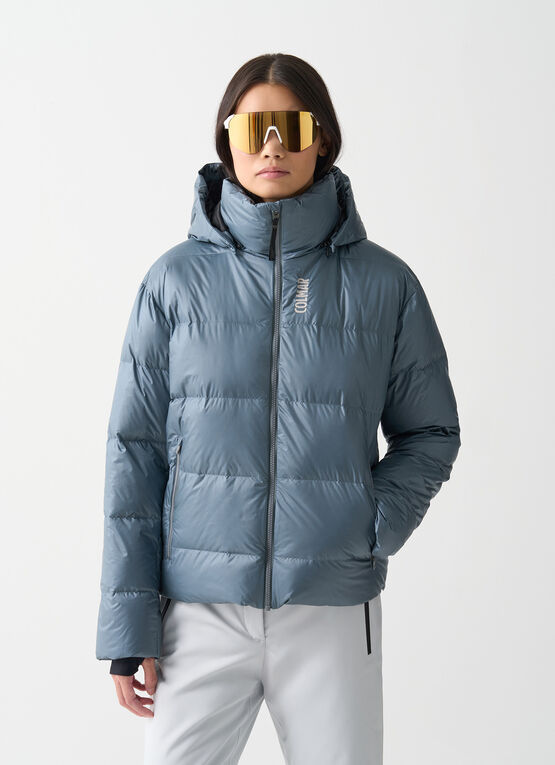 Puffy padded ski jacket