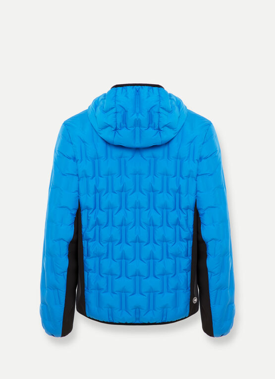 Down jacket with hood