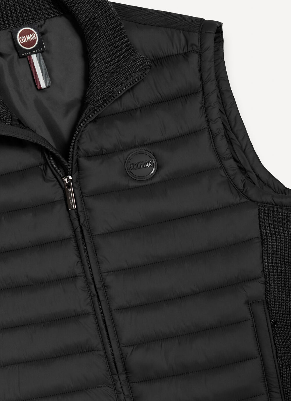 Vest with rib-knit inserts  image number 6