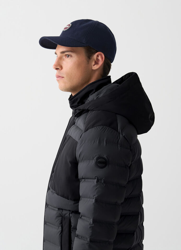 Seamless down jacket with removable hood image number 2