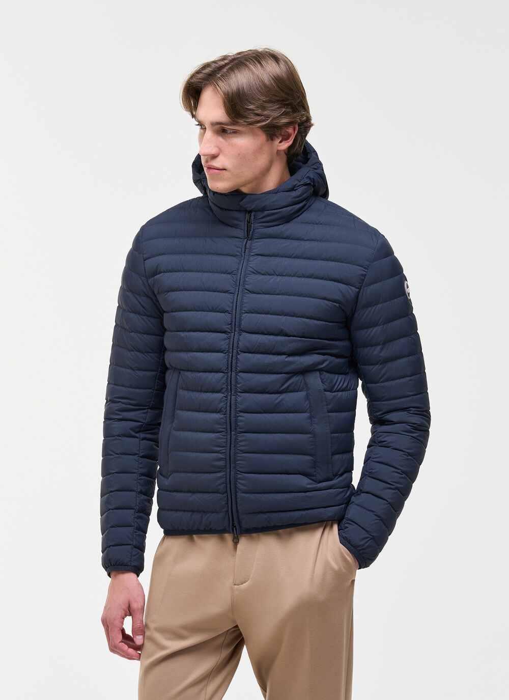 Light down jacket with hood image number 1