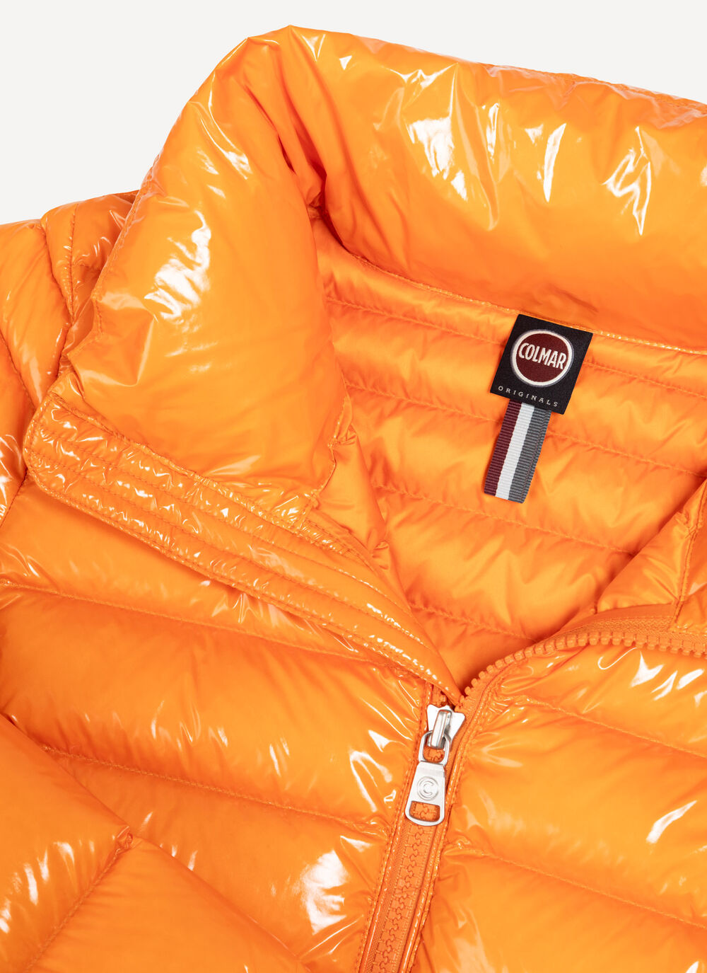 Super-glossy down jacket with drawstring image number 6