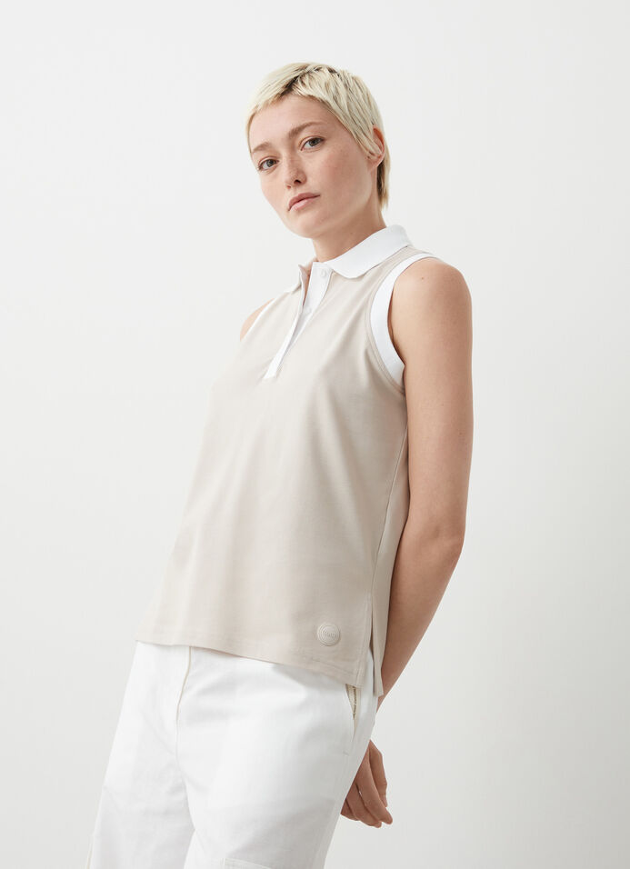 Sleeveless polo-shirt image number 1