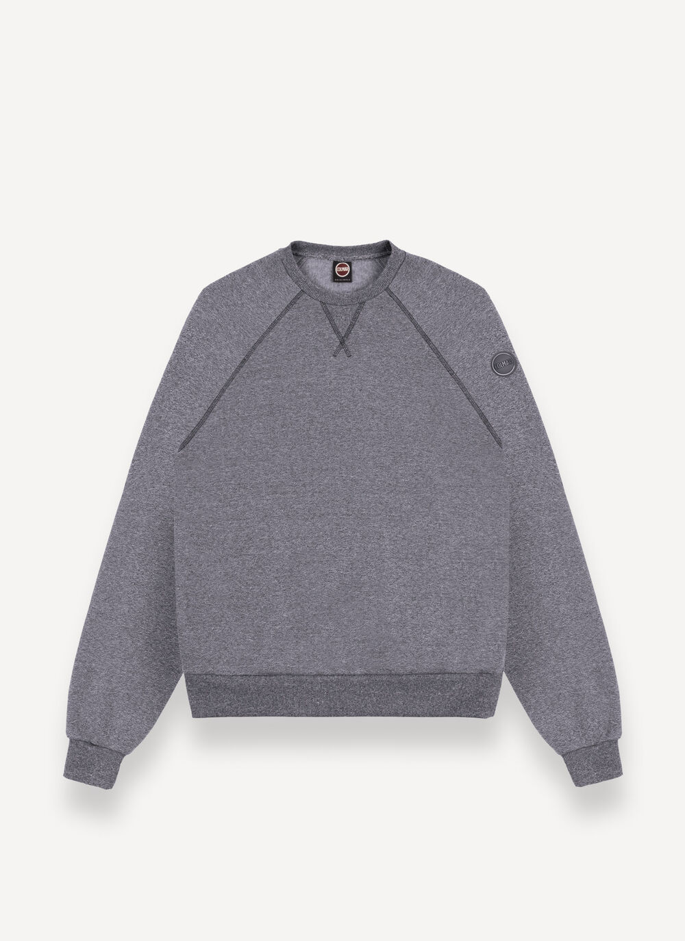 Melange crew-neck sweatshirt image number 4