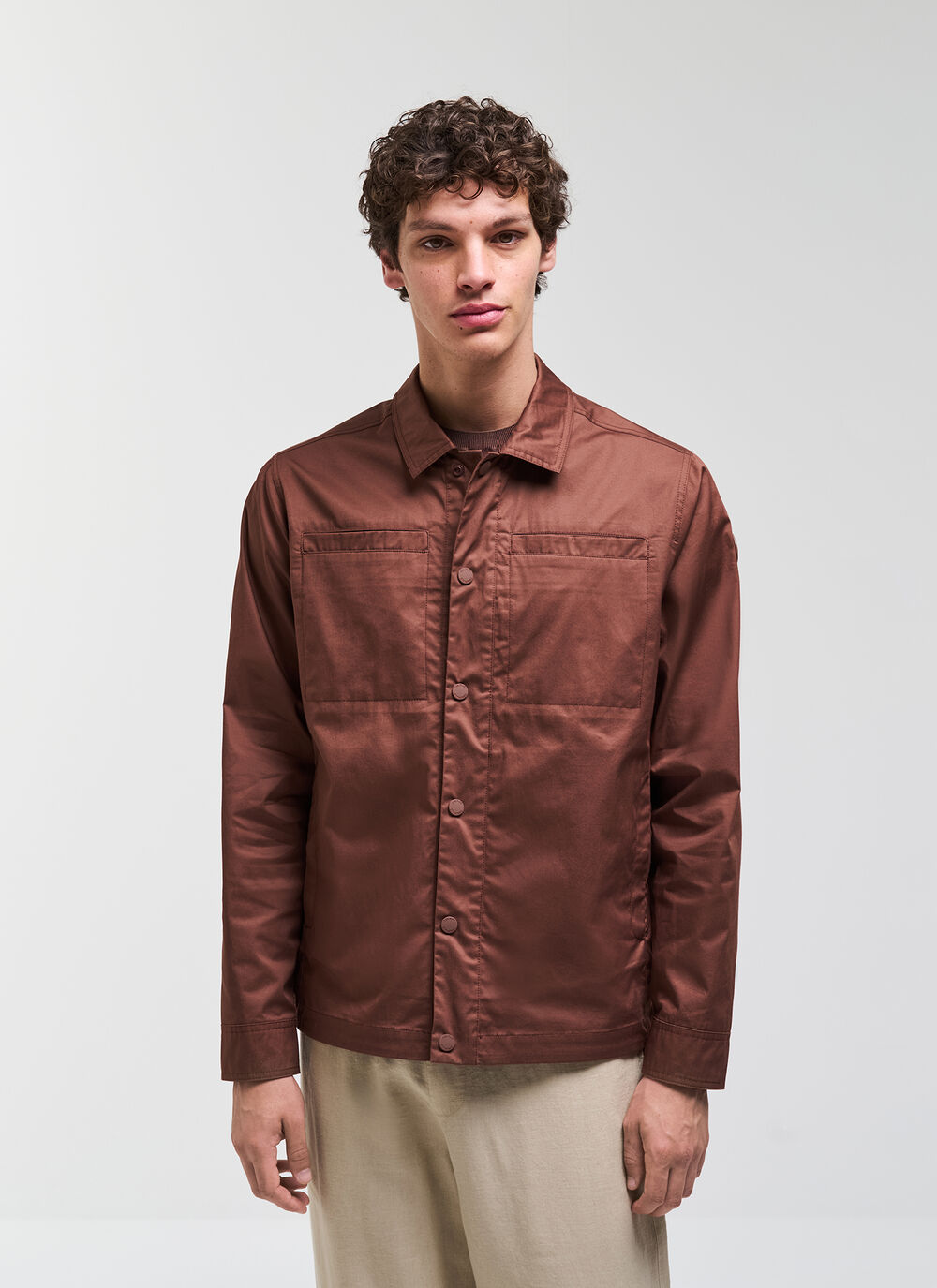 Cotton shacket image number 1
