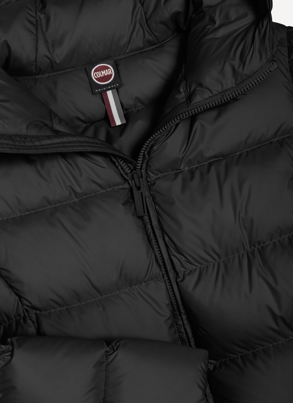 Long matte down jacket with hood image number 6