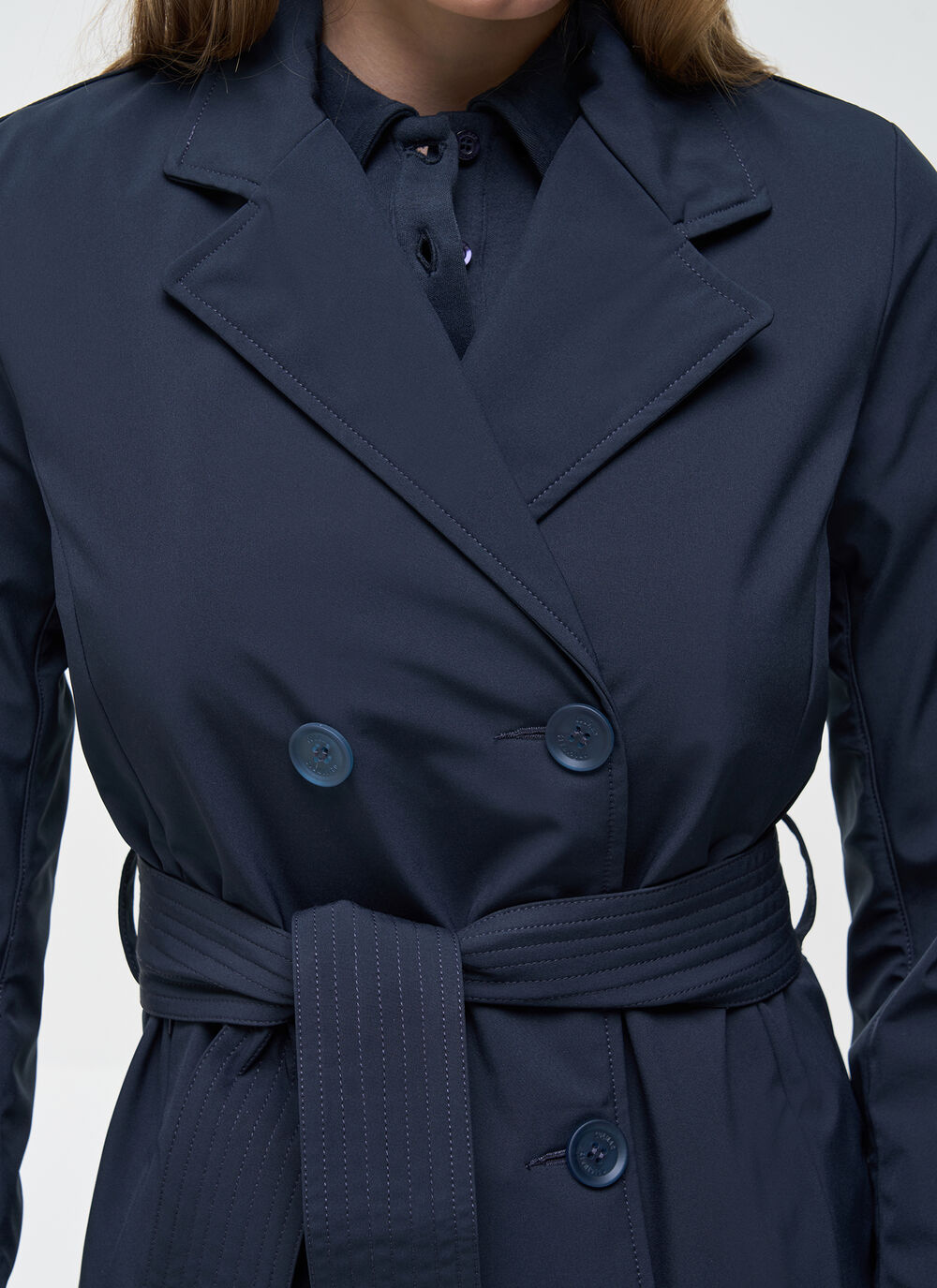 Short waterproof trench coat image number 2