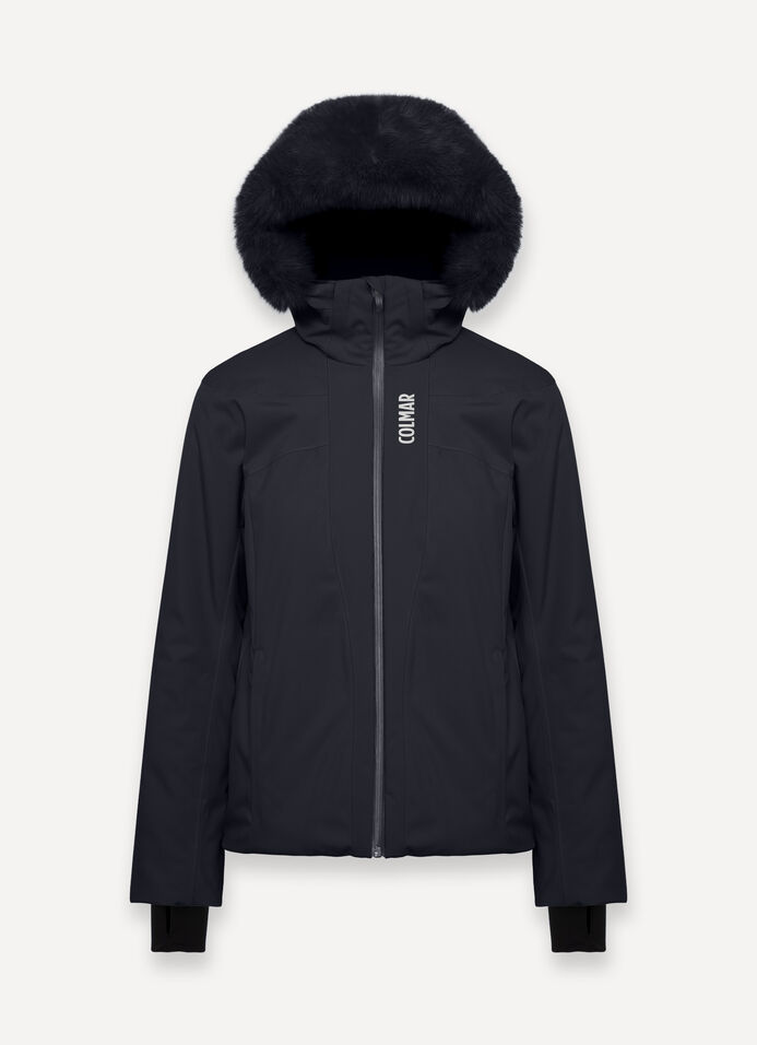 Yin & Yang ski jacket with faux fur image number 4