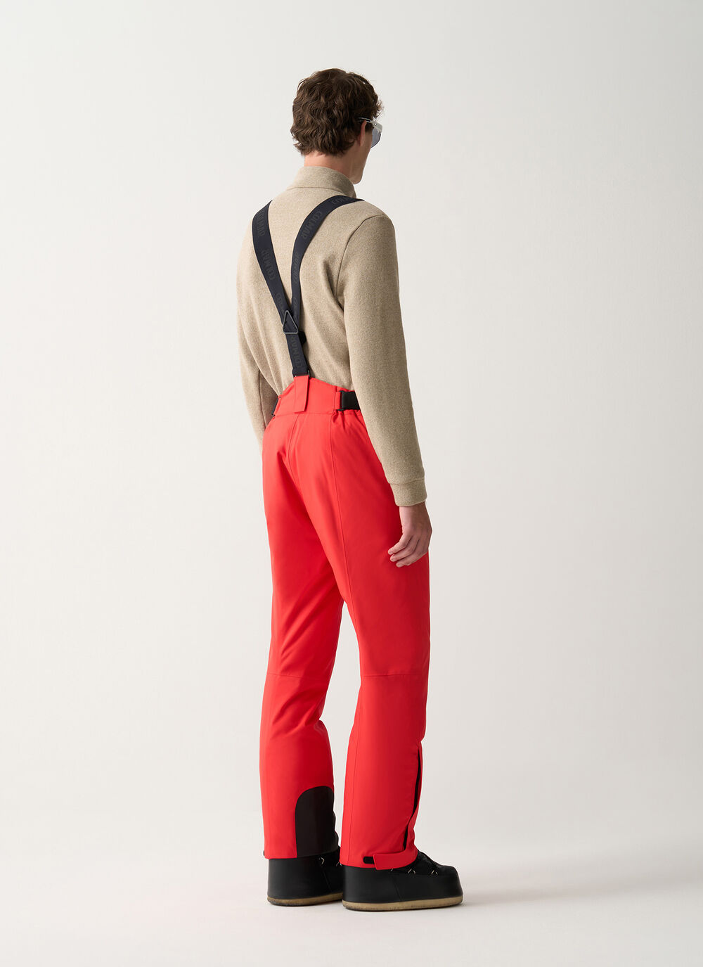 Padded 4Way fabric ski salopettes image number 3