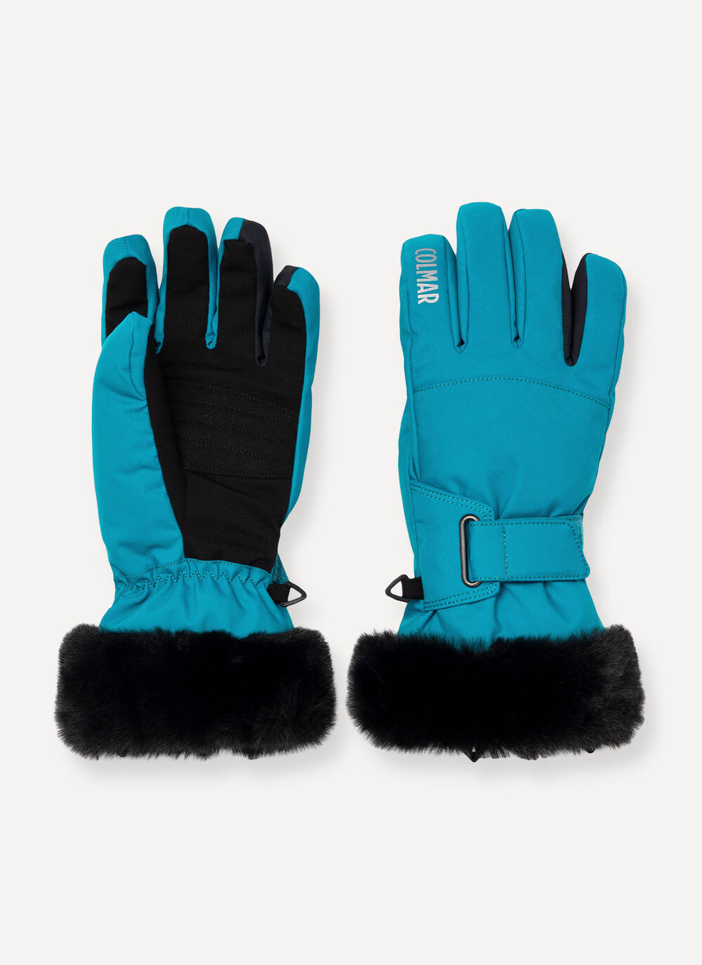 Skihandschuhe mit Kunstpelzbesatz f&uuml;r Damen image number 0
