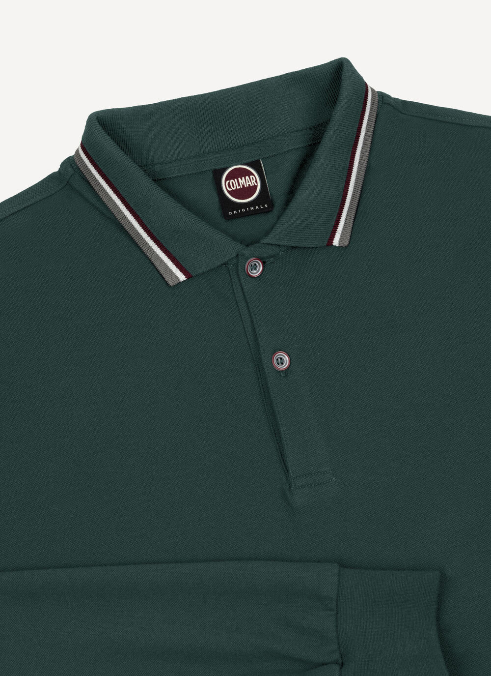 Long-sleeved polo shirt in stretch piqu&eacute; image number 5