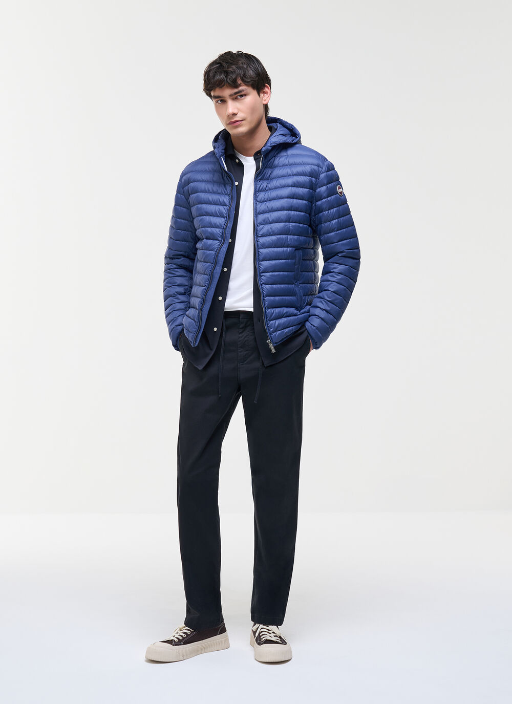 Light down jacket with hood image number 0