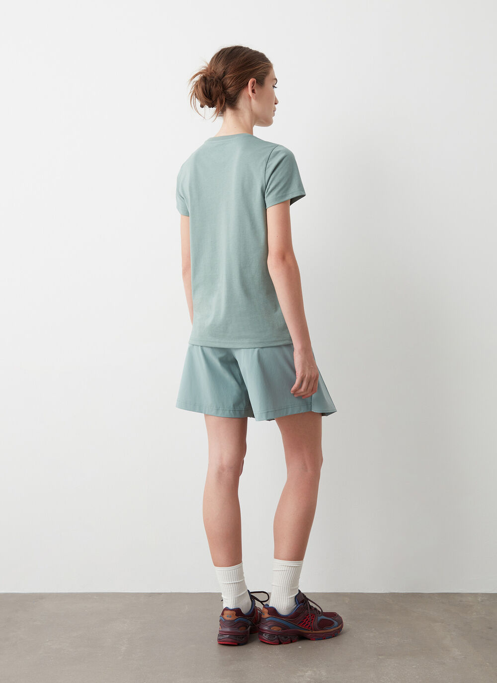 Crew-neck cotton-blend T-shirt image number 3