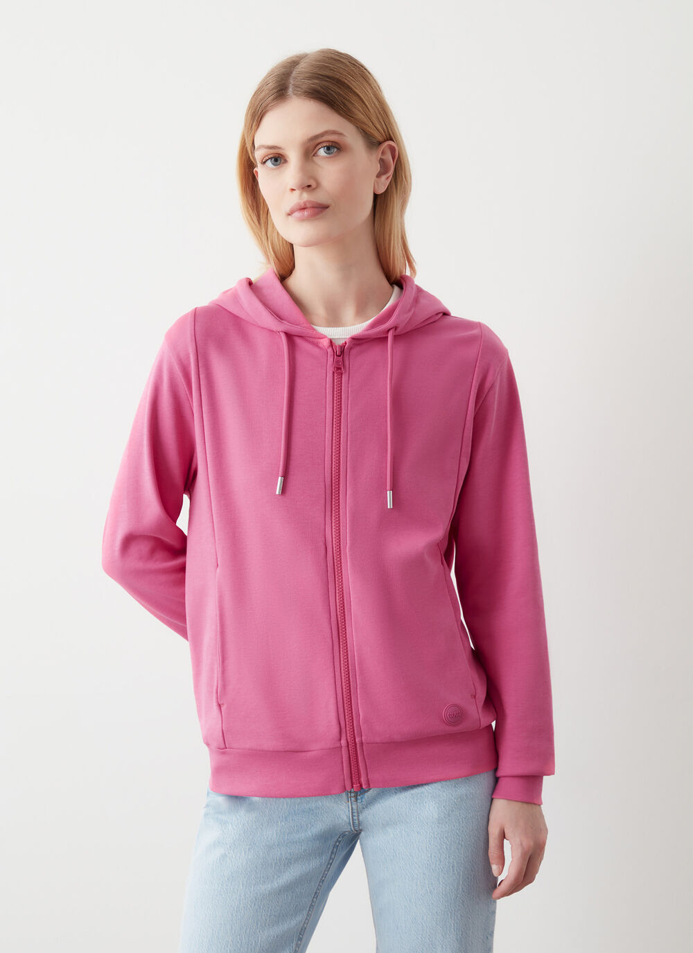 Super-light sweatshirt with zip image number 0