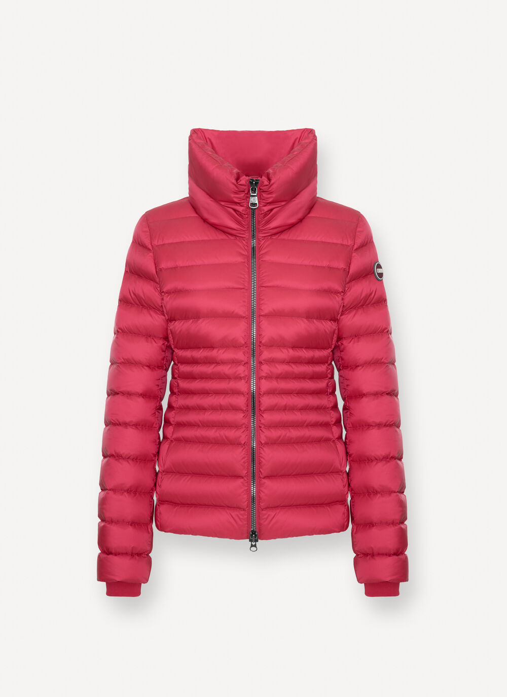 Fitted down jacket with knit cuffs image number 4