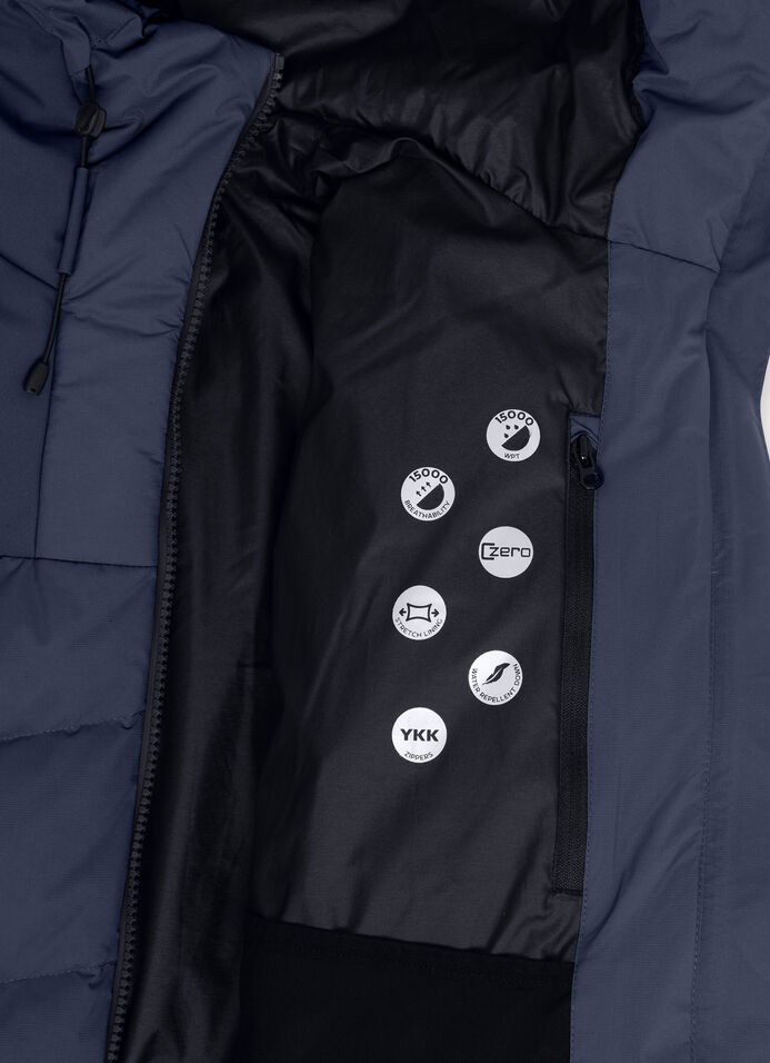 Ski gloves with stretch inserts image number 6