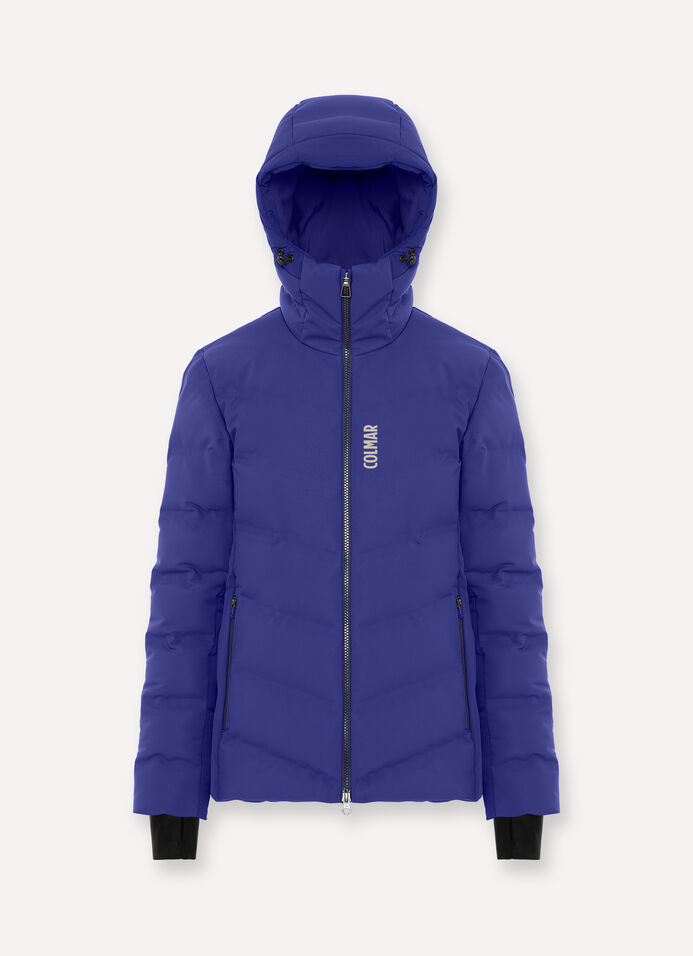 Extra-warm down ski jacket with neck warmer image number 4