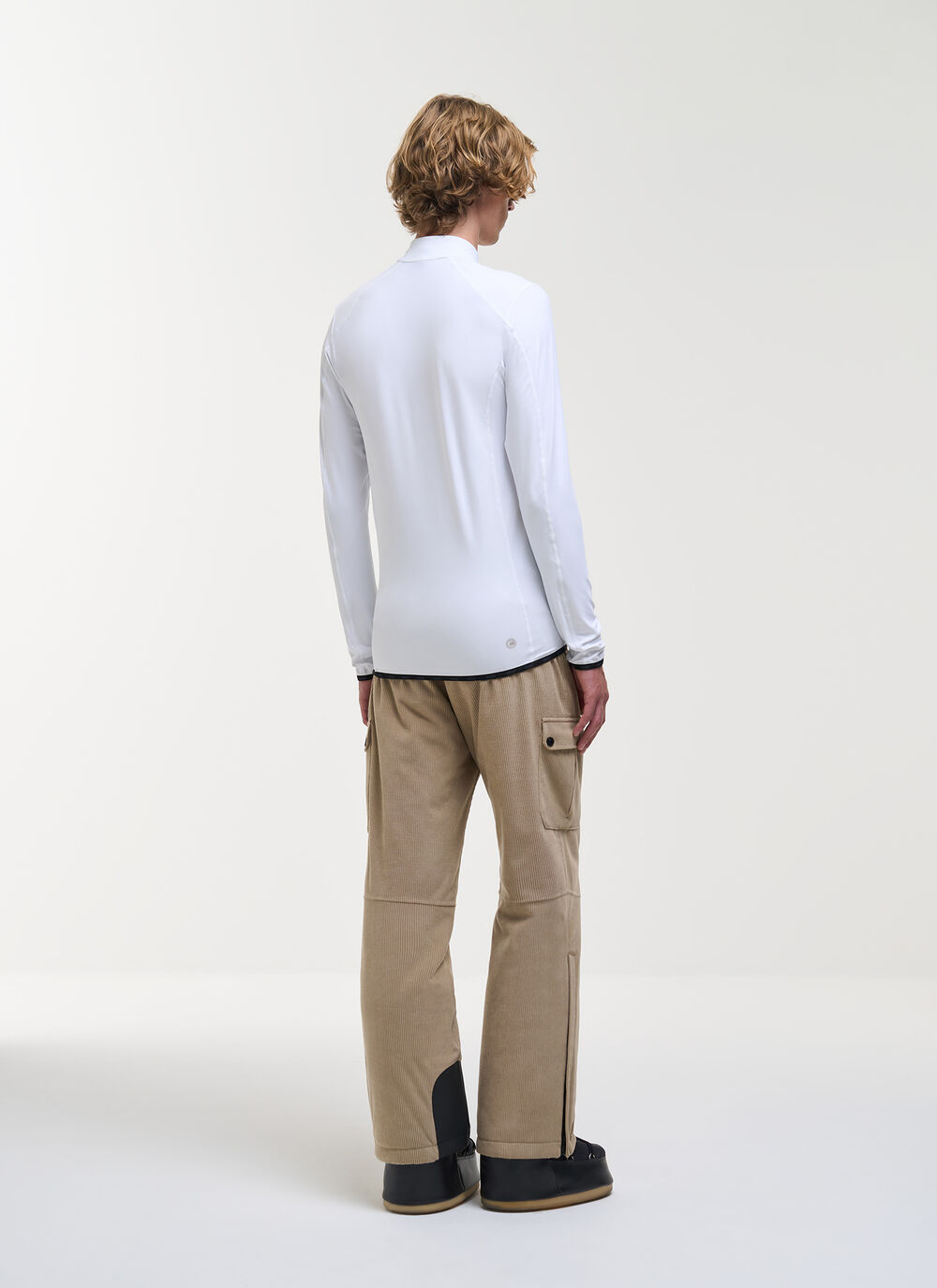 Thermal stretch ski jumper with half-zip image number 3