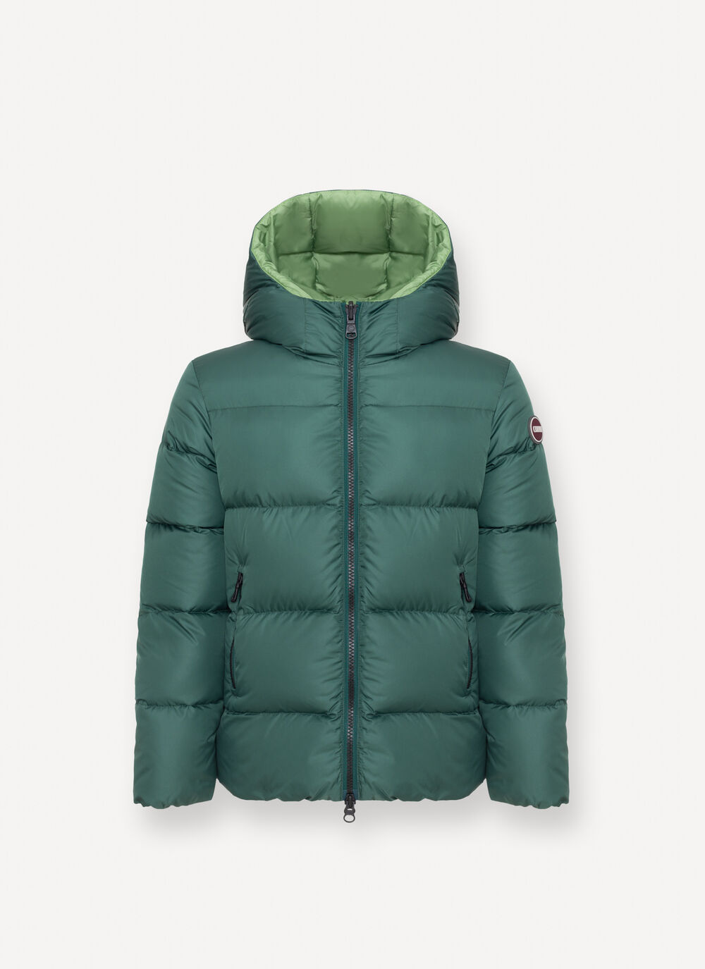 Reversible hooded quilted jacket image number 3