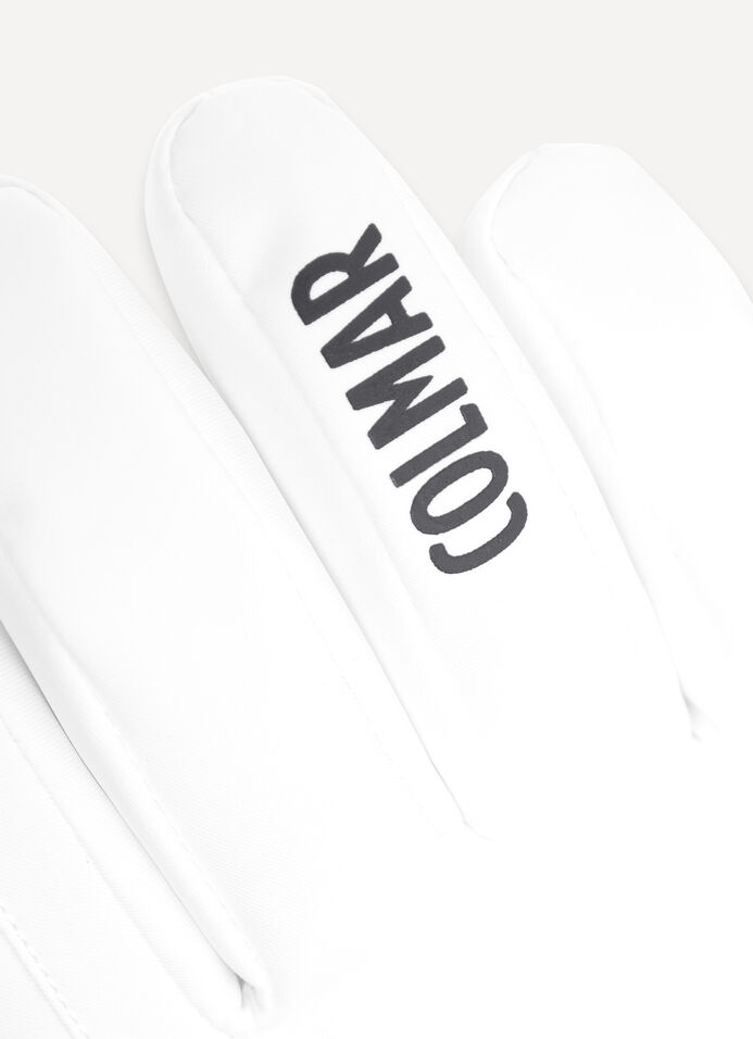 Women's ski gloves with faux fur trim image number 2