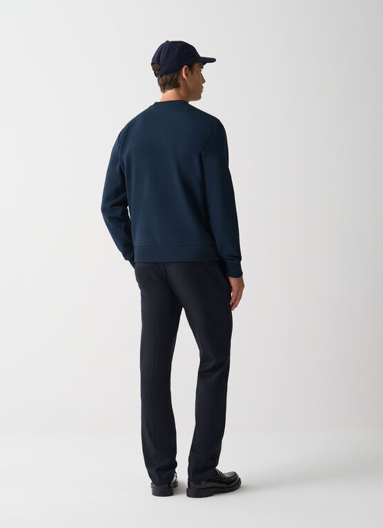 Felpa girocollo in cotone