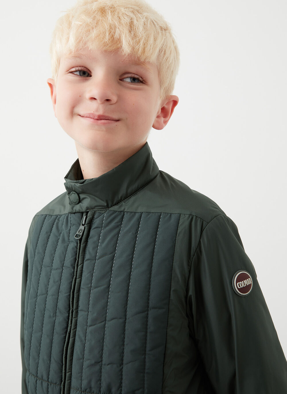 Biker jacket with wad padding image number 2