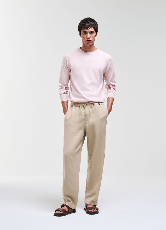 Lightweight crew neck pullover