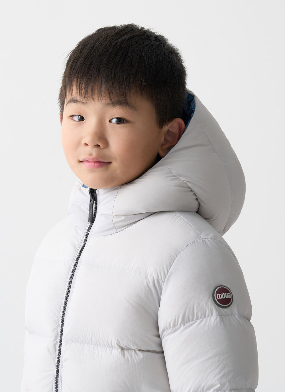 Reversible hooded quilted jacket image number 2