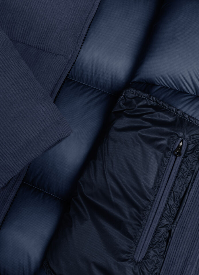Waterproof corduroy down jacket image number 6