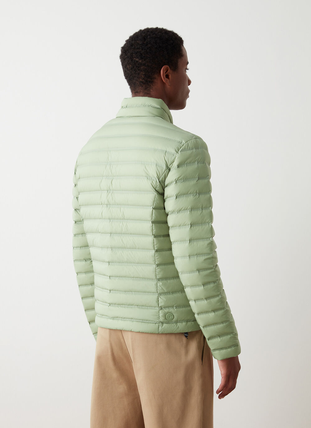 Light down jacket with seamless quilting image number 3