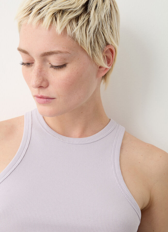 Ribbed vest top image number 1