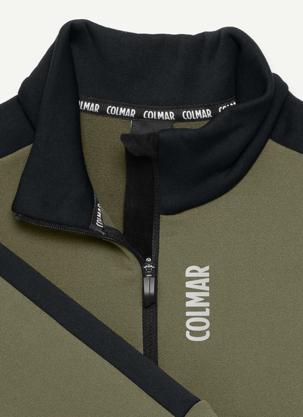 Pile da sci mezza zip bicolor bambino image number 6