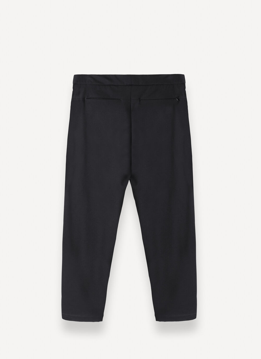 Stretch interlock trousers with belt image number 4