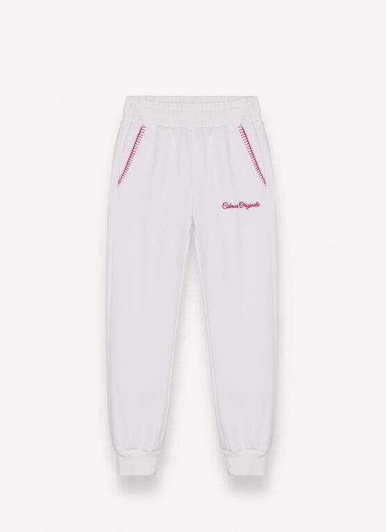 Tracksuit bottoms with embroidery