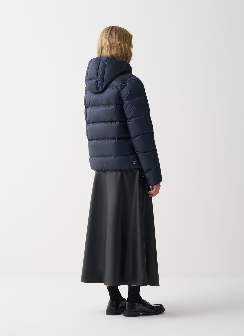 Down jacket with detachable hood image number 3