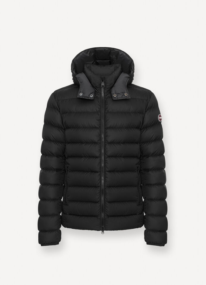 Sporty down jacket with detachable hood image number 4