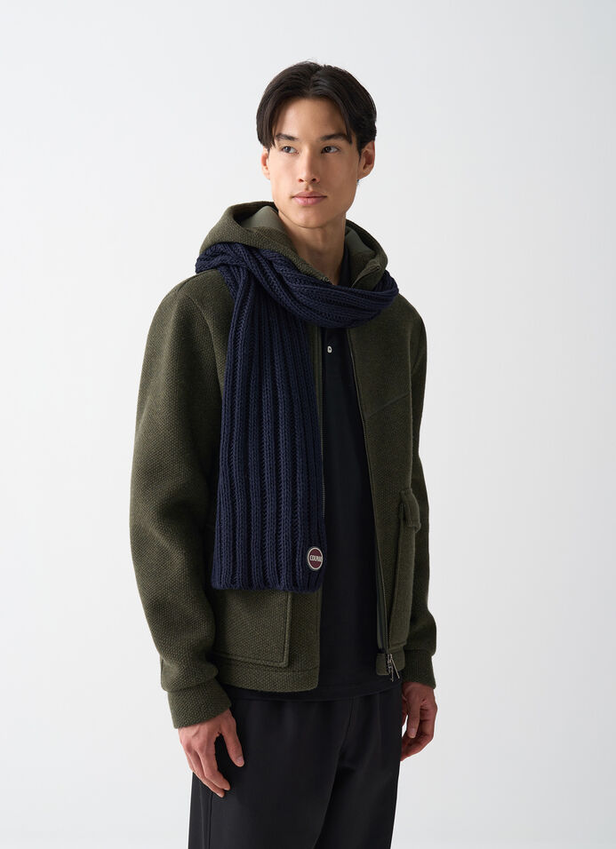 Long unisex rib-knit scarf image number 0