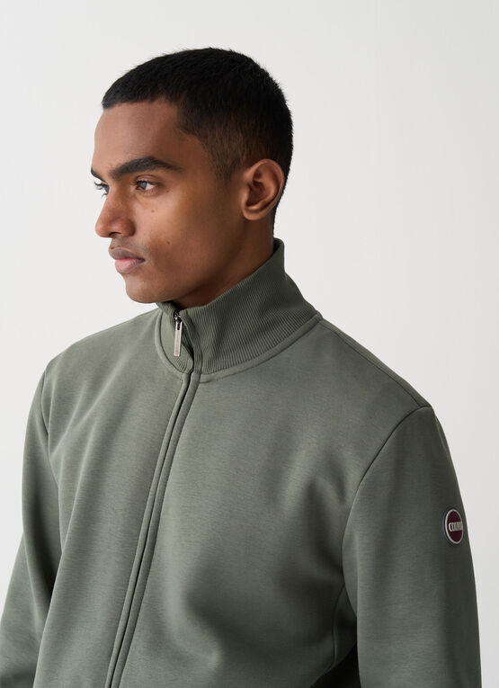 Sweatshirt mit hohem Kragen aus Baumwolle