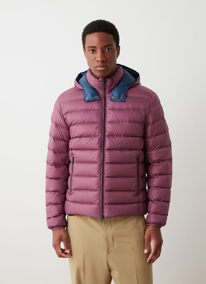 Sporty down jacket with detachable hood image number 2
