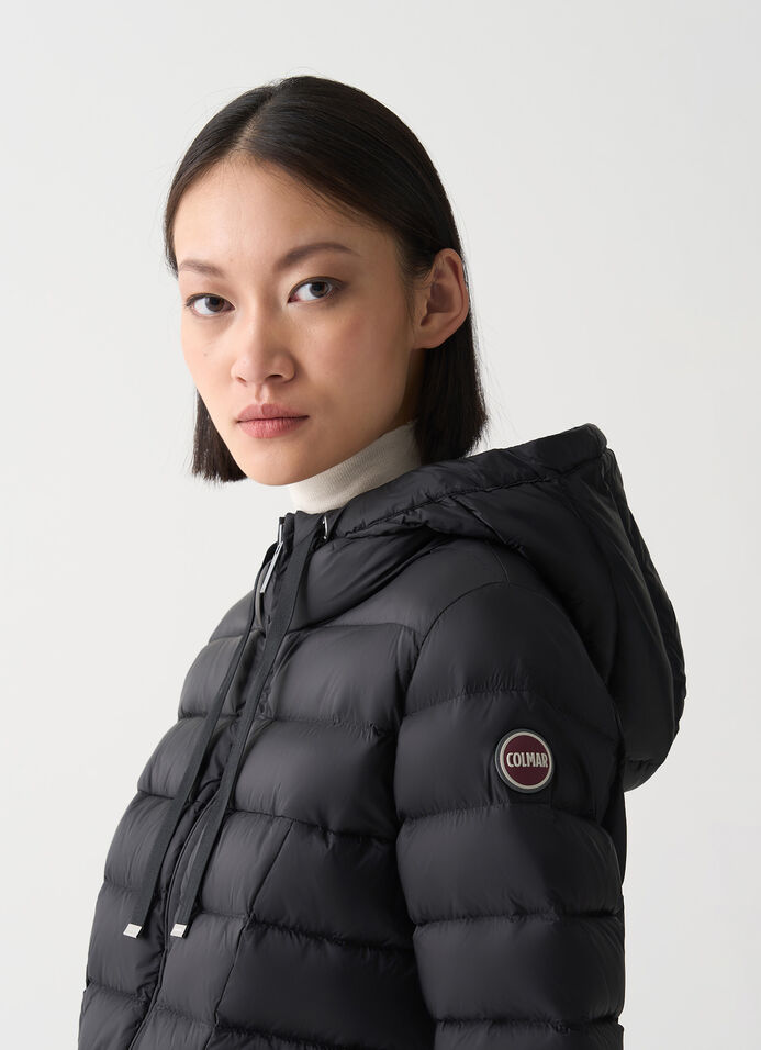 Fitted down jacket with hood image number 2