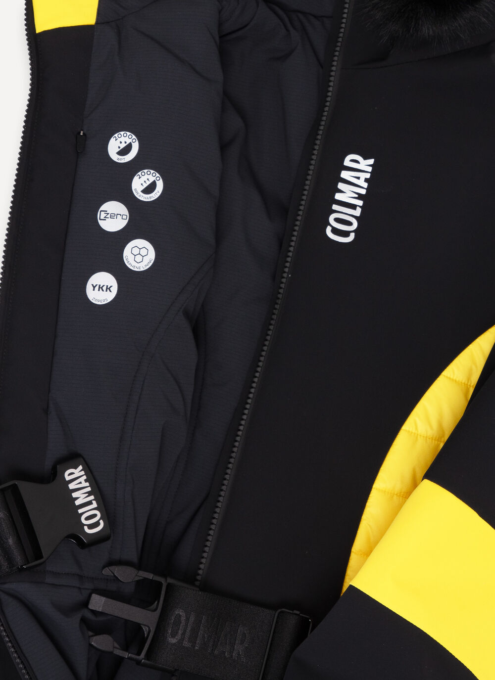 Clepsydra padded ski suit with faux fur image number 6