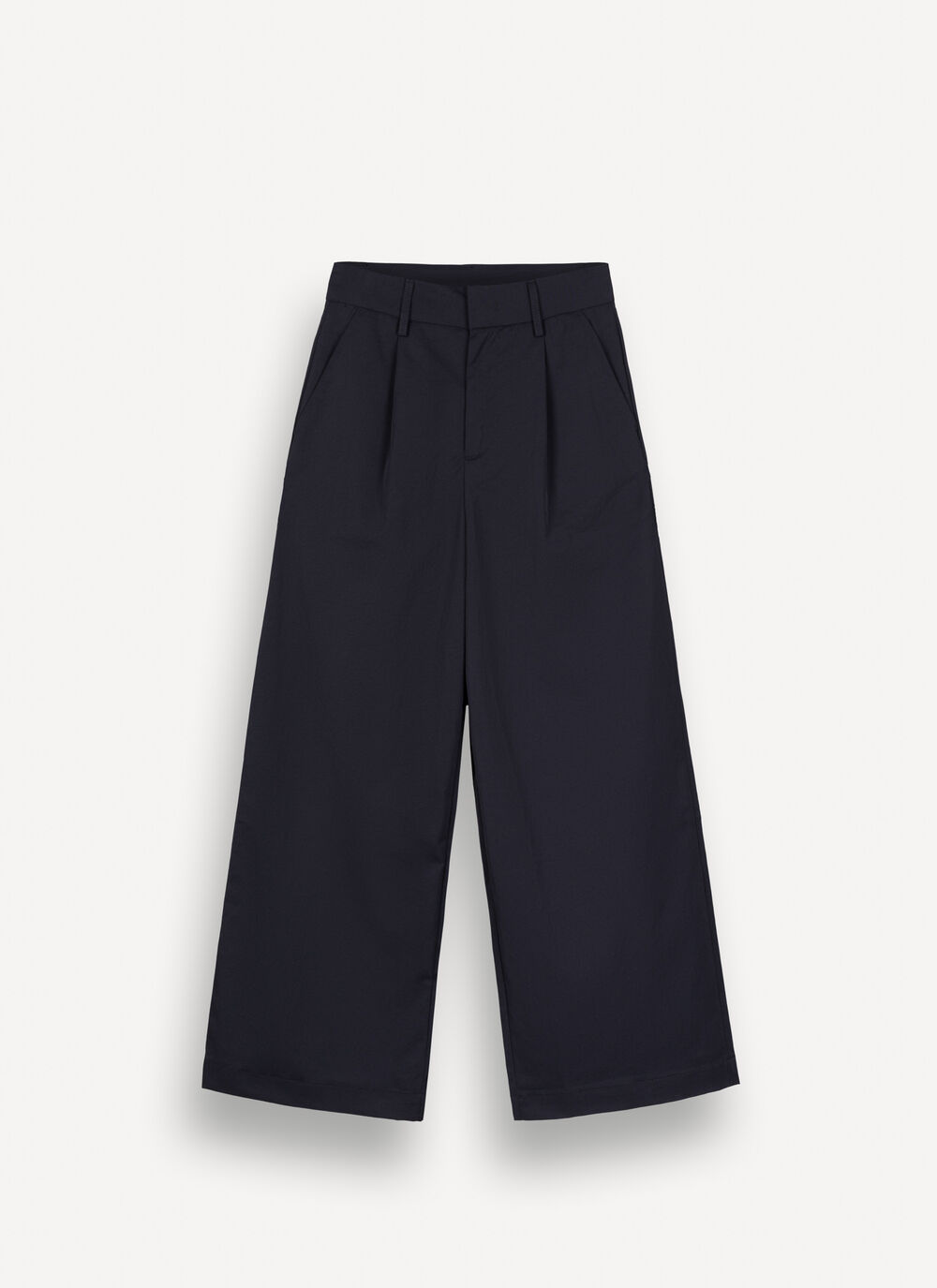 Easy care palazzo trousers with darts image number 4