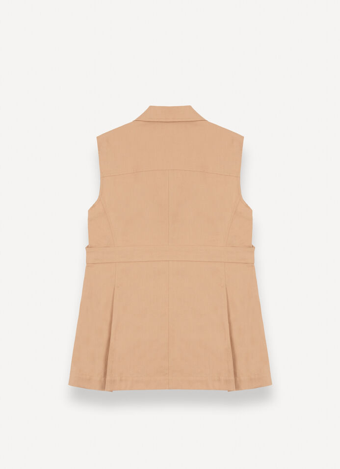 Linen shirt vest image number 5